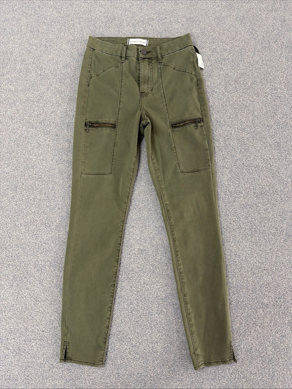Articles Of Society Olive Cargo Skinny Jeans